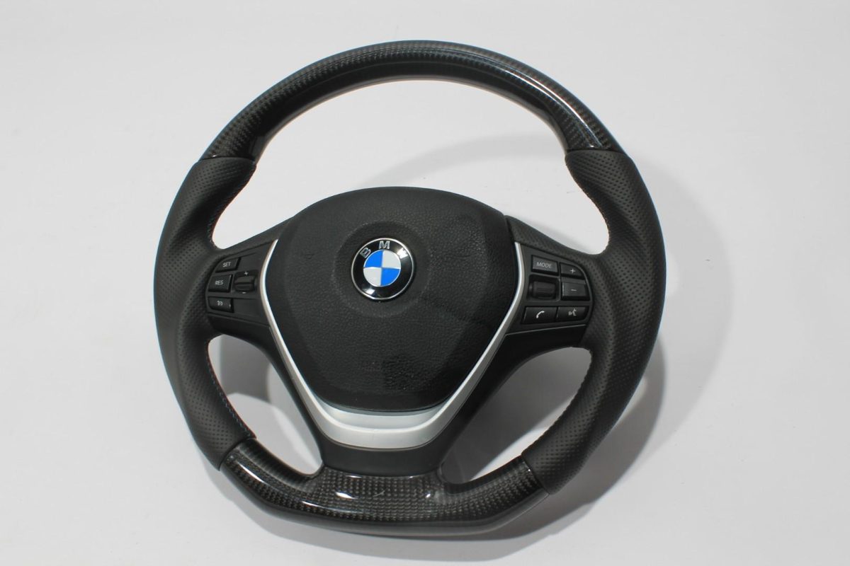 8385 Steering Wheel Carbon Leather BMW F30 F31 F15 F16 - Image 1