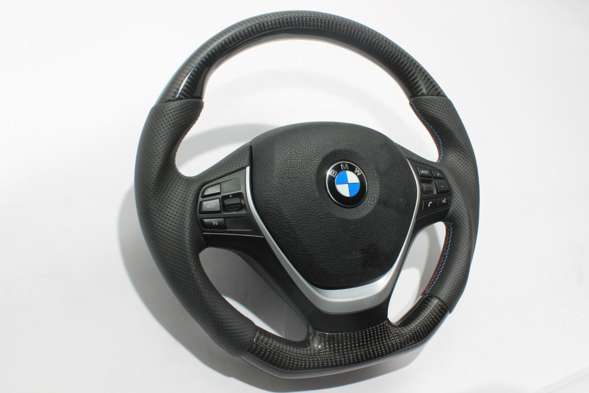 Steering Wheel Carbon Leather BMW F30 F31 F15 F16 - Image 2