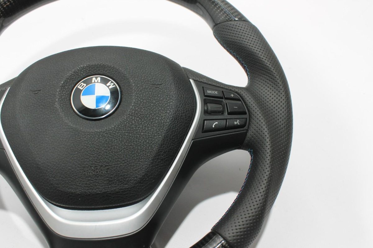 Steering Wheel Carbon Leather BMW F30 F31 F15 F16 - Image 6