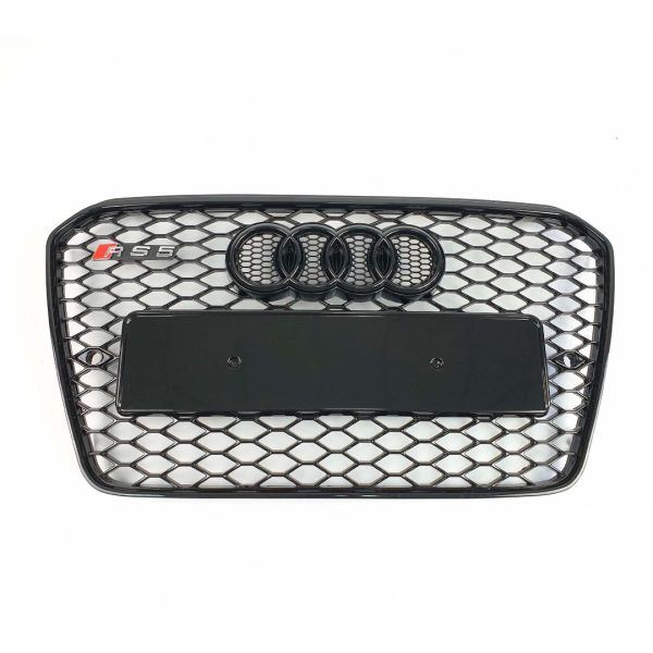 Grille Radiator Front Bumper RS5 Style Black For Audi A5 2012–2015 Phono 8