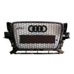 Kubay Design RSQ5 style honeycomb front bumper radiator grille with sleek black finish — fits Audi Q5 2008–2011, premium Quattro-inspired design.