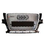 Kubay Design RSQ5 style honeycomb chrome front bumper radiator grille — fits Audi Q5 2008–2011, sporty Quattro-inspired premium design.