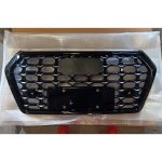 RSQ5 Limited Edition Black Front Bumper Radiator Grille for Audi Q5 2019+ with honeycomb design