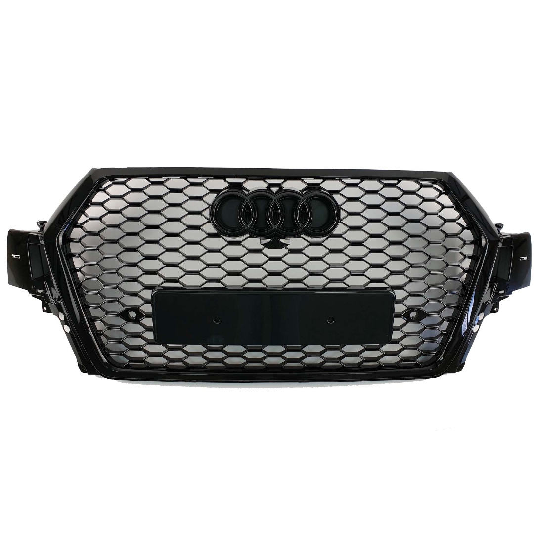 RSQ7 Black Front Bumper Radiator Grille for Audi Q7 2017–2020 RSQ7 Black Front Bumper Radiator Grille for Audi Q7 (2017–2020)