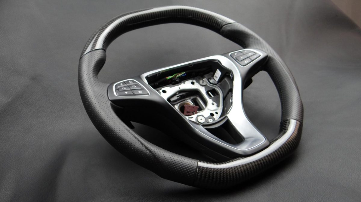 Steering Wheel Carbon Leather Mercedes-Benz E-Class W212 - Image 5