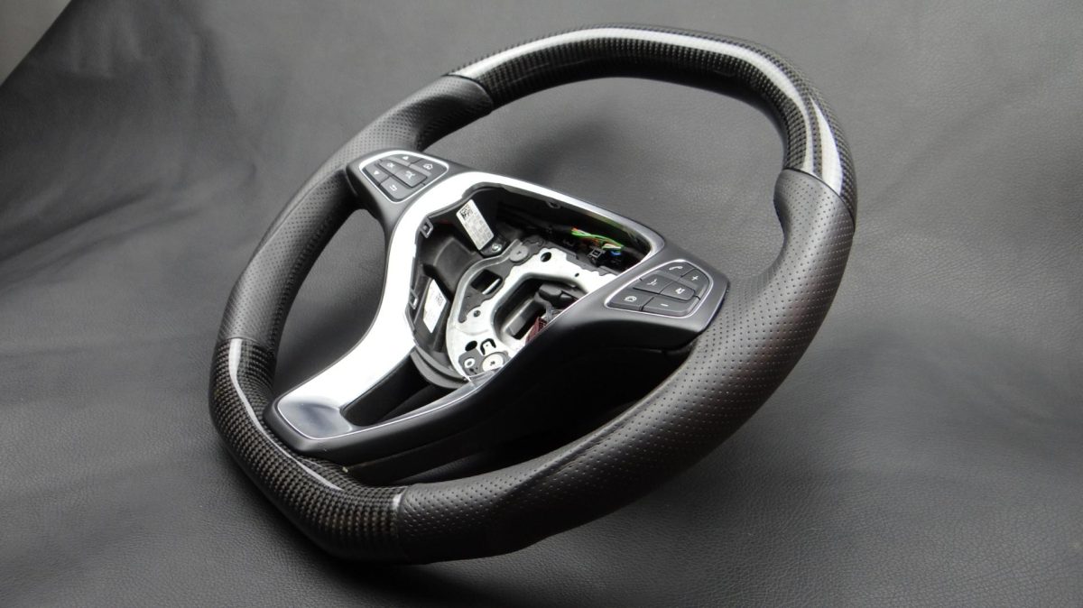 Steering Wheel Carbon Leather Mercedes-Benz E-Class W212 - Image 6
