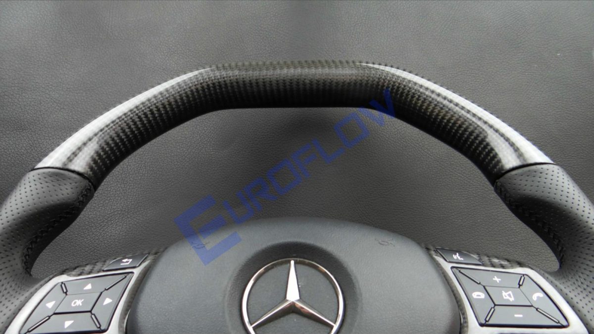 Mercedes-Benz AMG C-Class CLS SLK E-Class W207 W212 W172 W218 W204 Steering Wheel Carbon Leather - Image 4