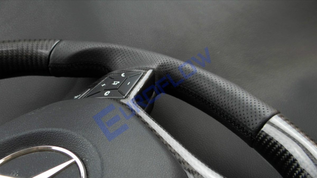 Mercedes-Benz AMG C-Class CLS SLK E-Class W207 W212 W172 W218 W204 Steering Wheel Carbon Leather - Image 6