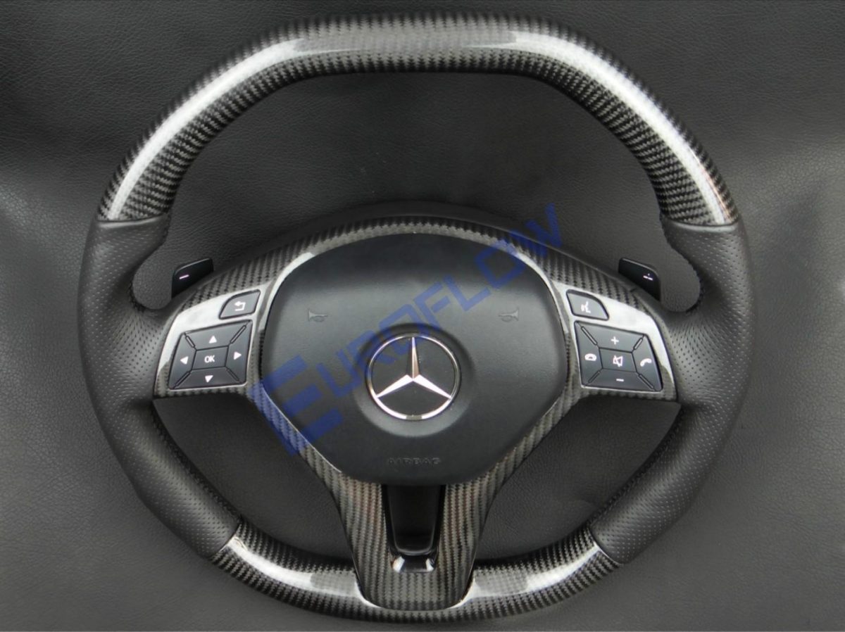 Mercedes-Benz AMG C-Class CLS SLK E-Class W207 W212 W172 W218 W204 Steering Wheel Carbon Leather - Image 10