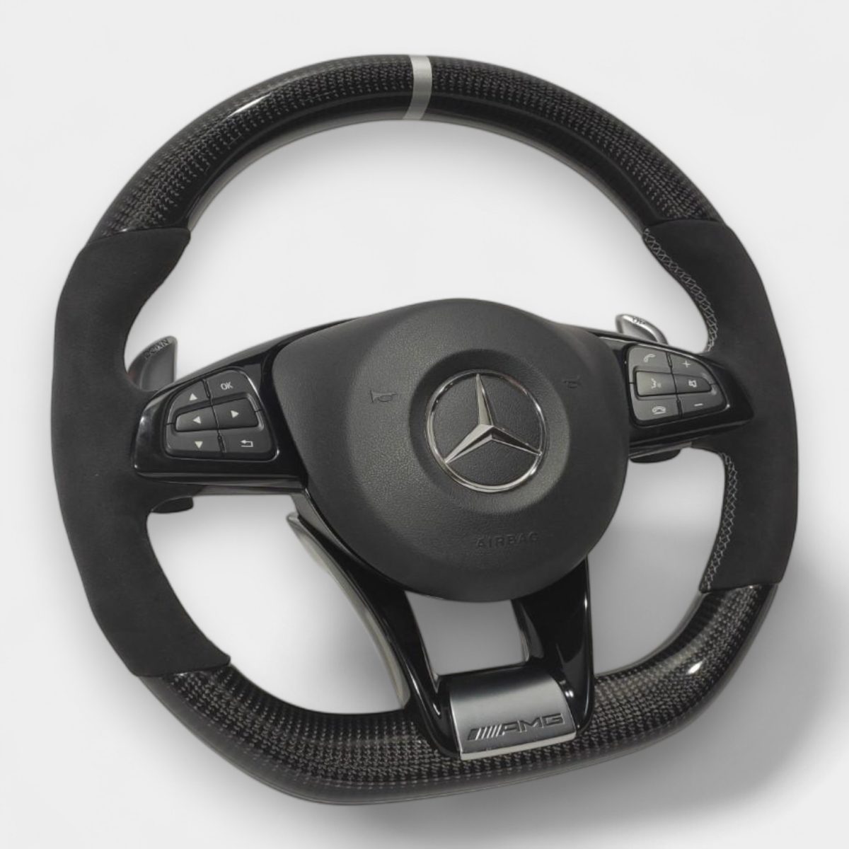 amg carbon alcantara steering wheel mercedes gle