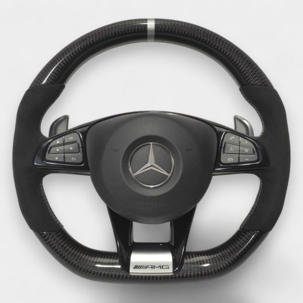 mercedes glc amg carbon steering wheel kubay design