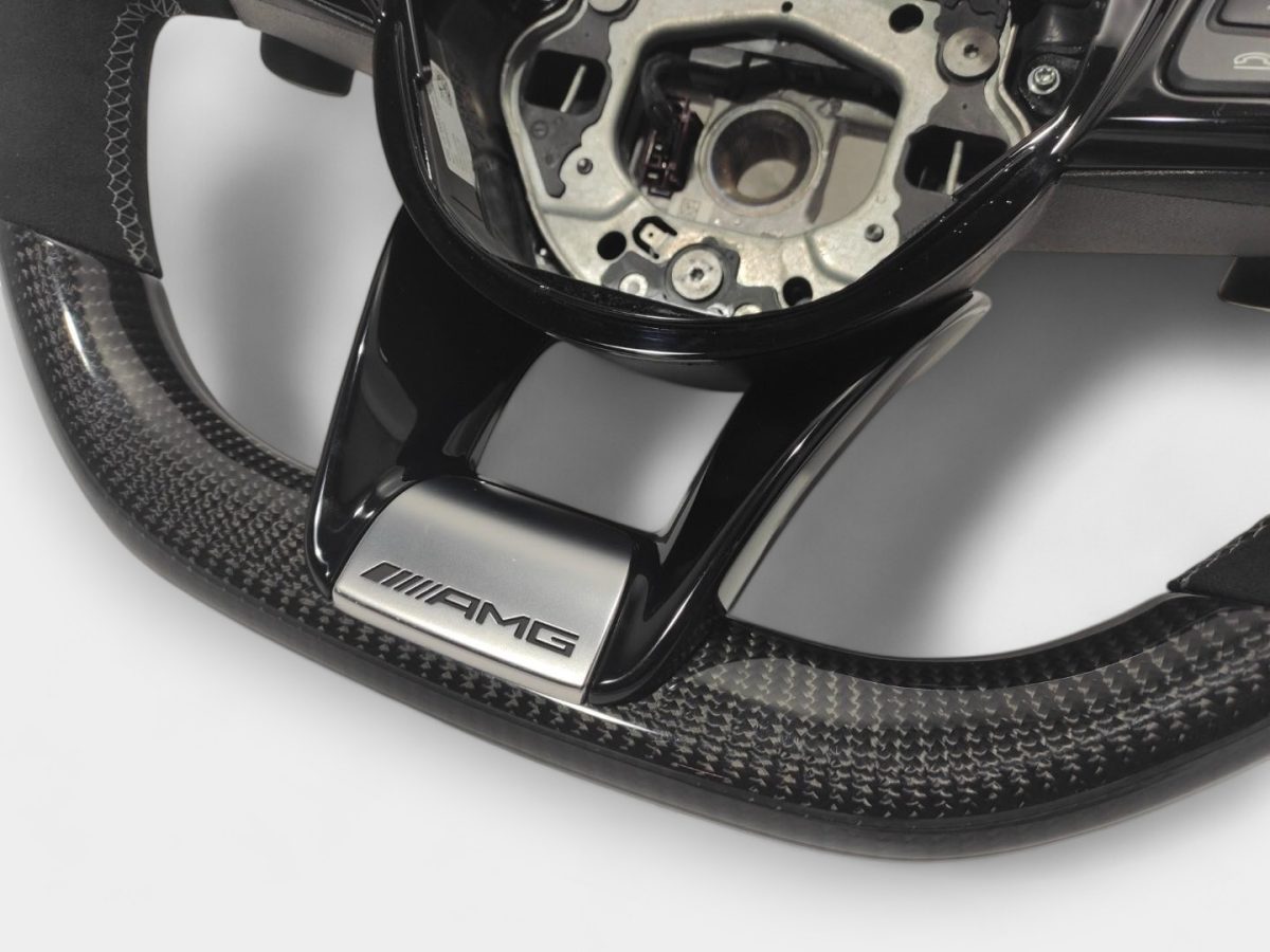 sport carbon fiber amg steering wheel mercedes w205