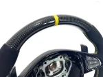 yellow stripe carbon alcantara wheel mercedes cls