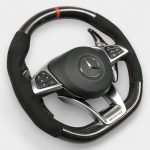 carbon fiber alcantara steering wheel mercedes benz
