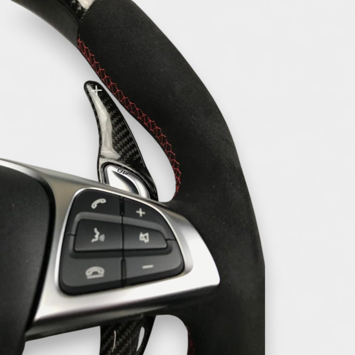 mercedes c class w205 carbon alcantara steering wheel