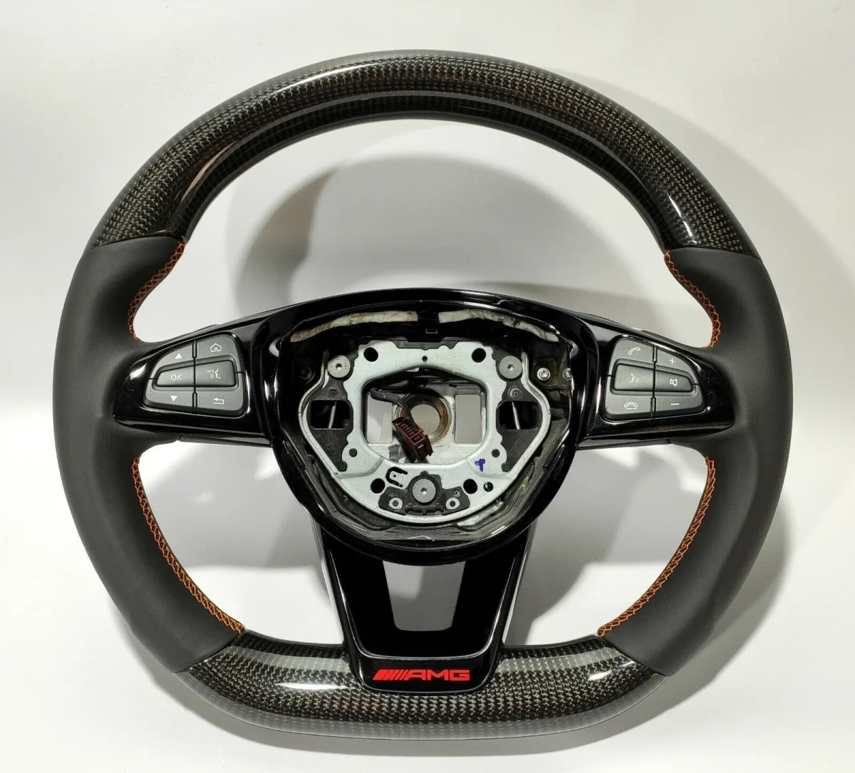 mercedes gle amg carbon steering wheel kubay design