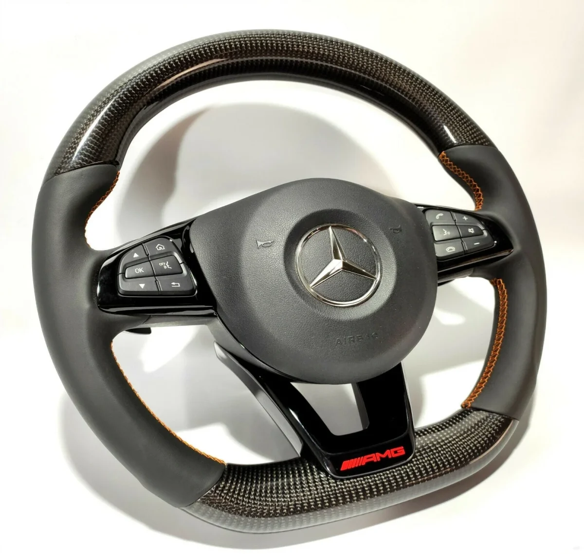 gls amg style carbon leather wheel upgrade