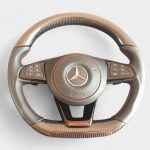 mercedes cls amg style carbon fiber steering wheel kubay design