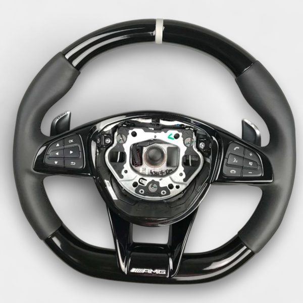 mercedes e class w213 amg piano black steering wheel