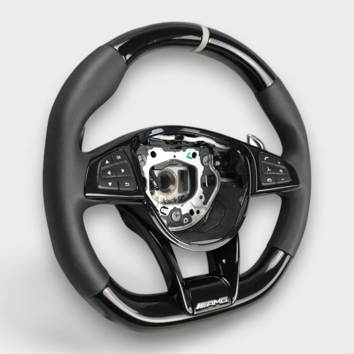 kubay design piano black amg steering wheel