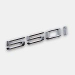 Chrome metal 550i badge