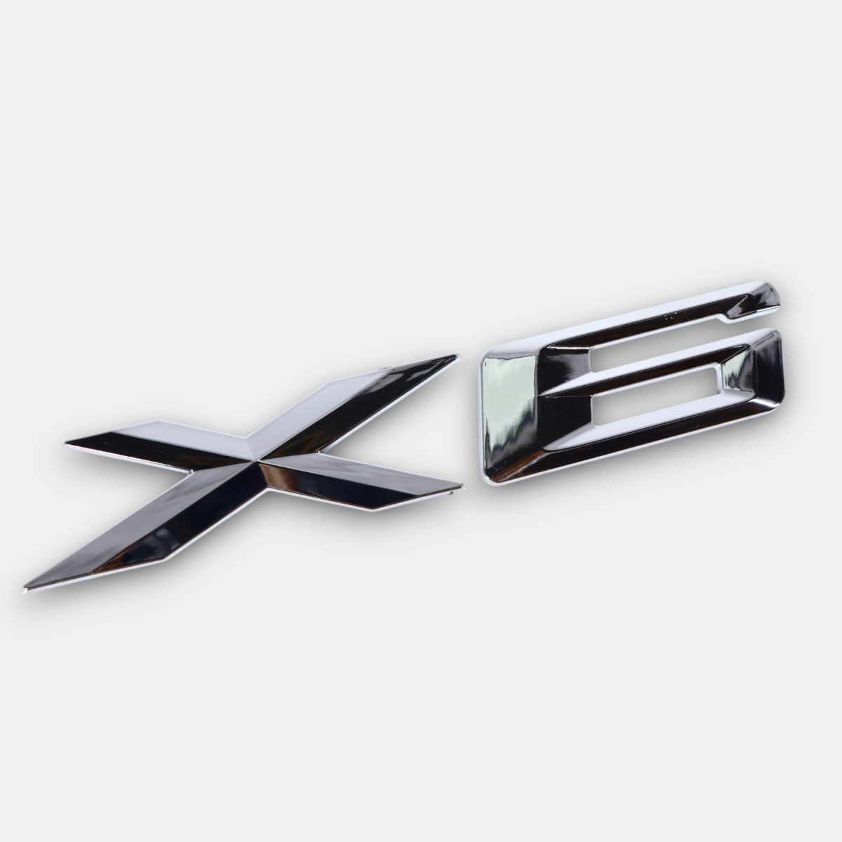 X6 badge plastic