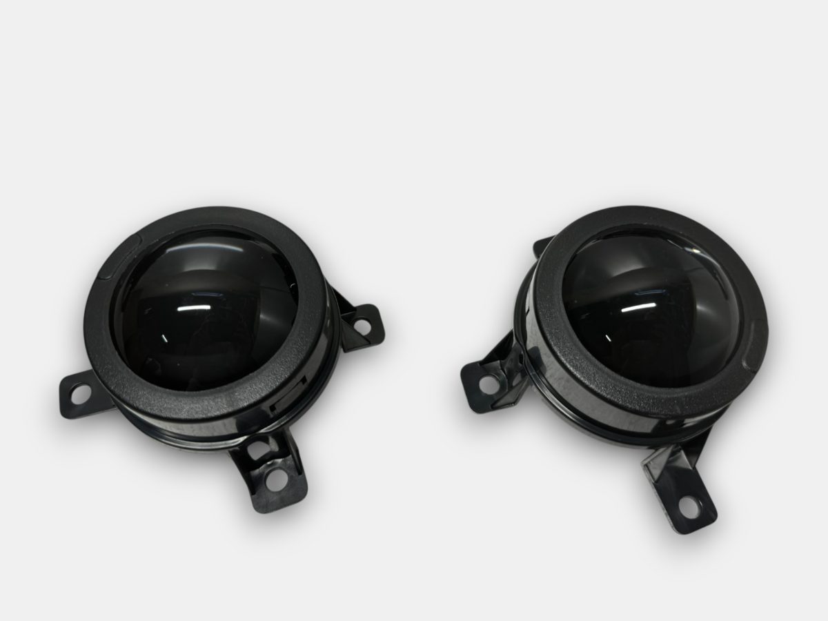 Black style fog light grilles Audi A6 2014