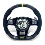Flat bottom carbon steering wheel W222 W205 GLE GLS