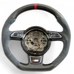 audi s6 carbon alcantara steering wheel kubay design