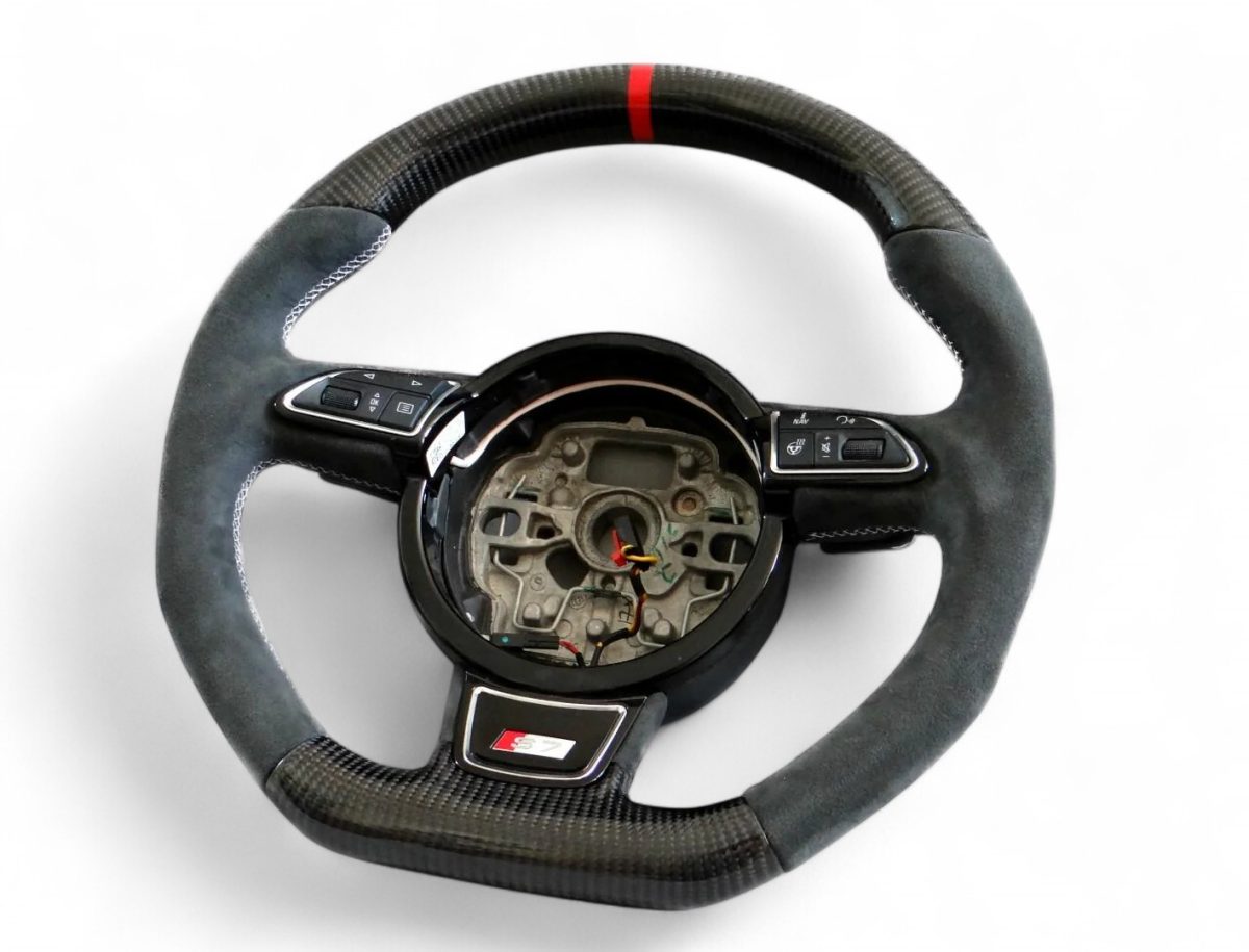flat bottom carbon wheel audi a7 s7
