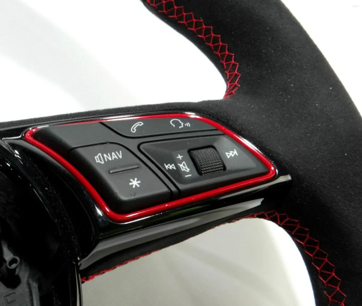 audi a4 flat top carbon steering wheel