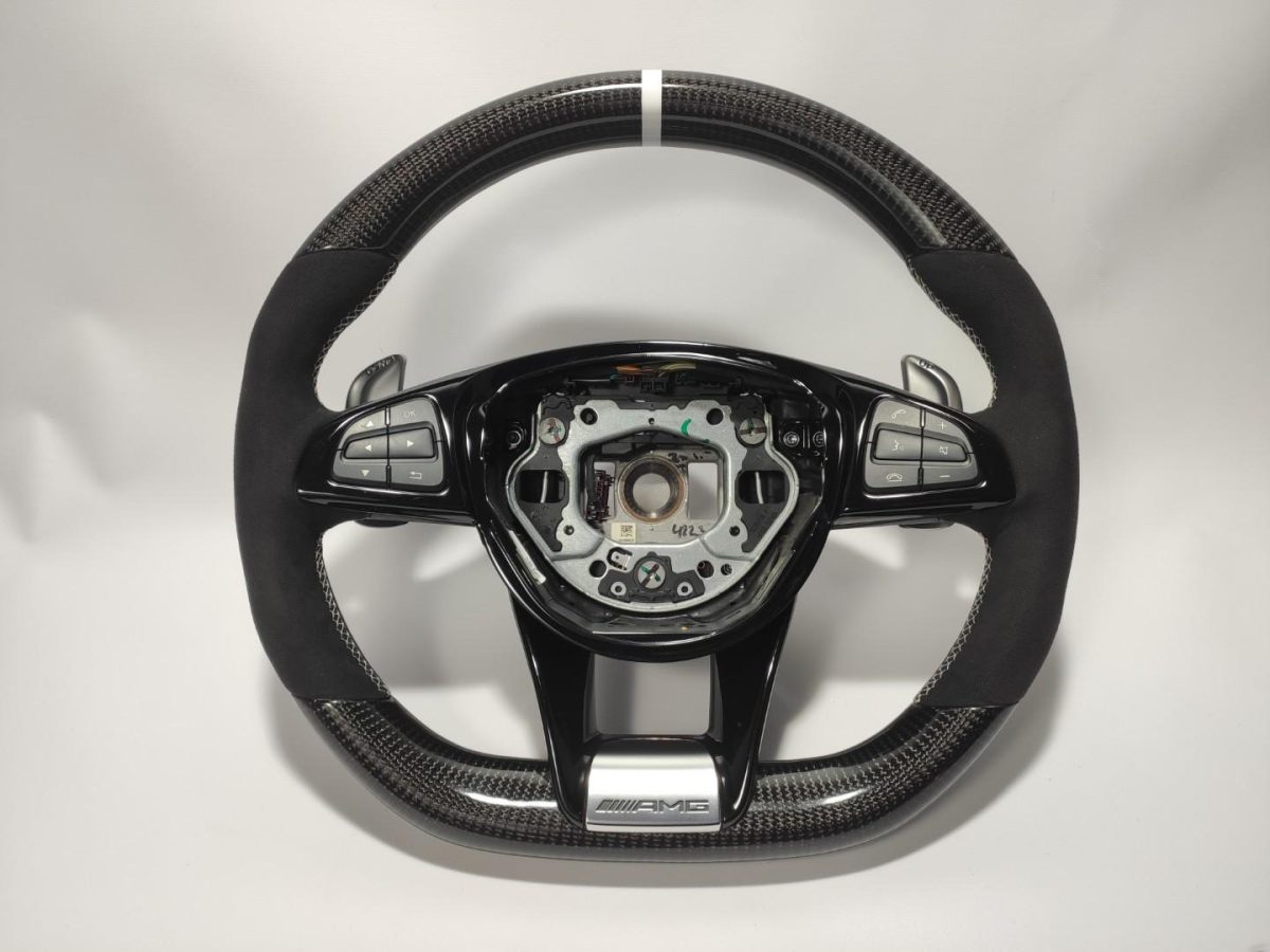 premium carbon steering wheel mercedes s class