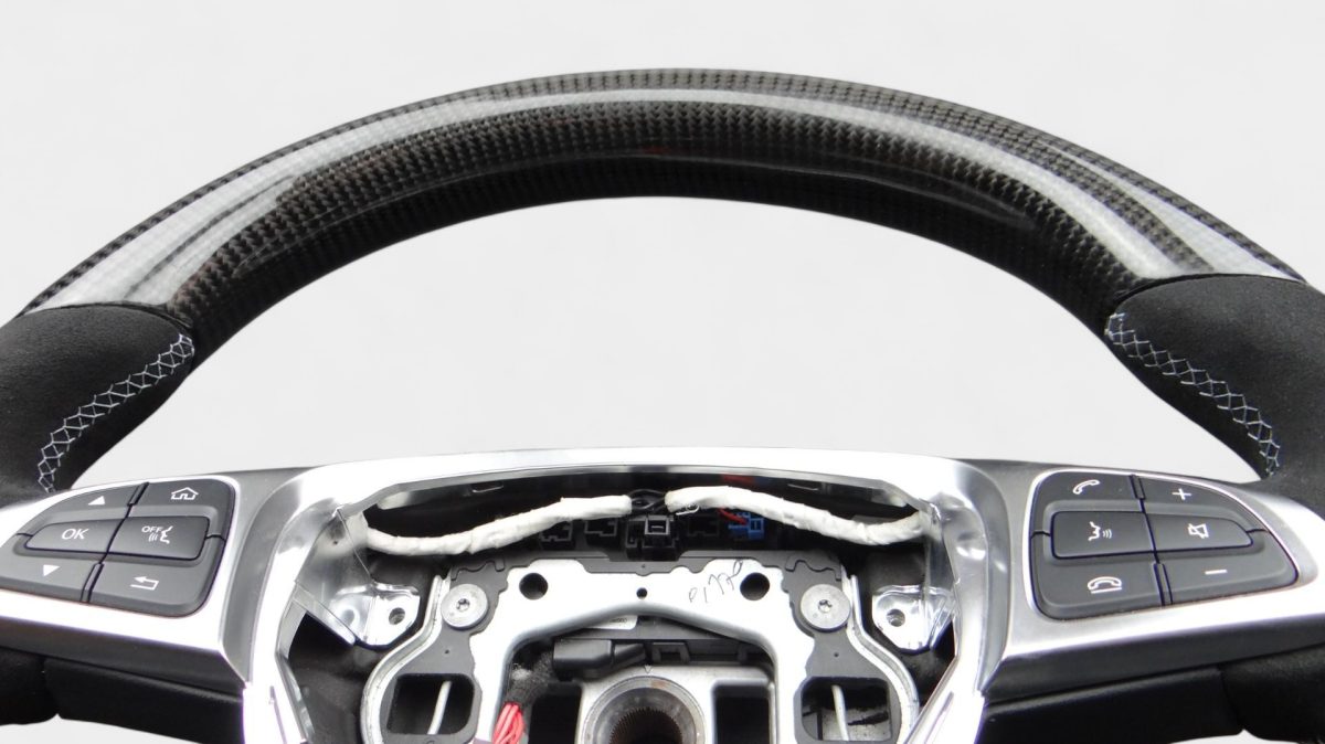 mercedes w205 carbon interior upgrade steering wheel