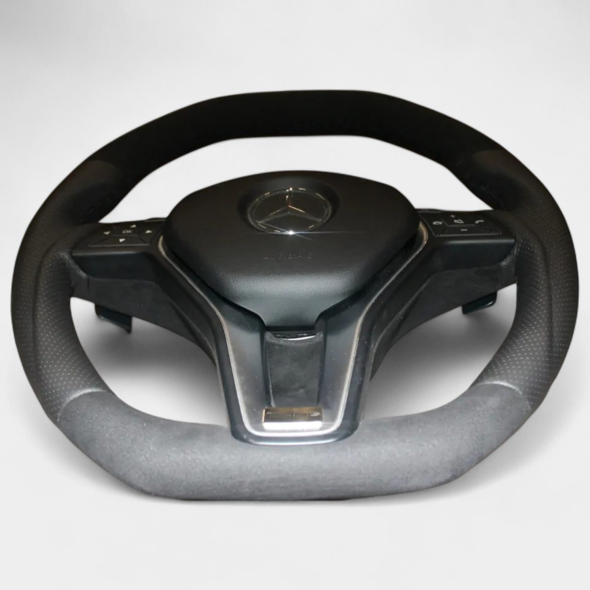 carbon alcantara steering wheel mercedes cla