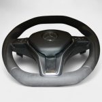 carbon alcantara steering wheel mercedes cla