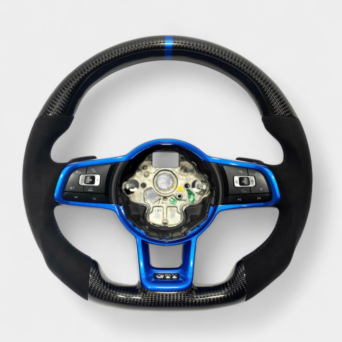 Carbon & Alcantara Steering Wheel for Volkswagen Golf Jetta MK7 A7 (2) vw jetta a7 carbon fiber steering wheel kubay design