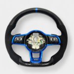 vw jetta a7 carbon fiber steering wheel kubay design