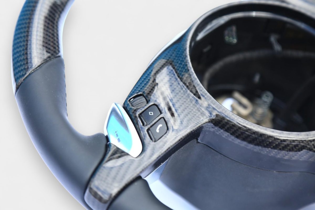 porsche cayenne carbon fiber steering wheel kubay design