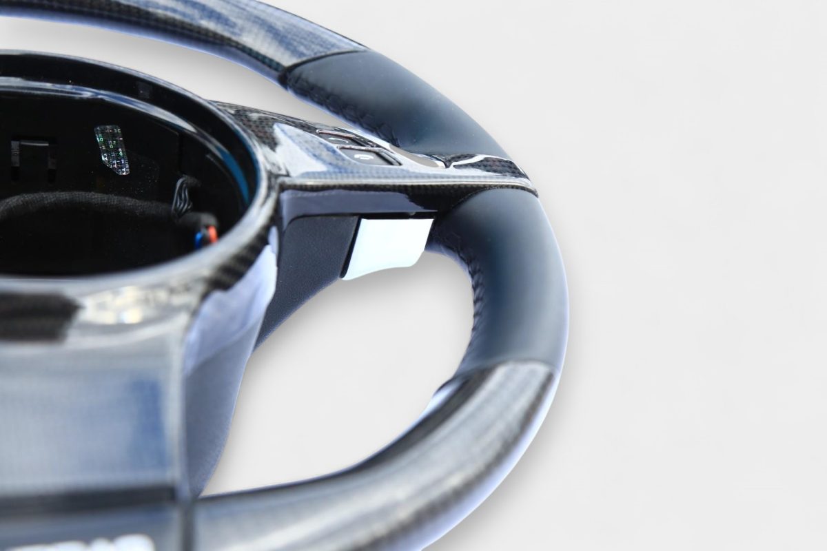 porsche cayenne carbon interior upgrade steering wheel
