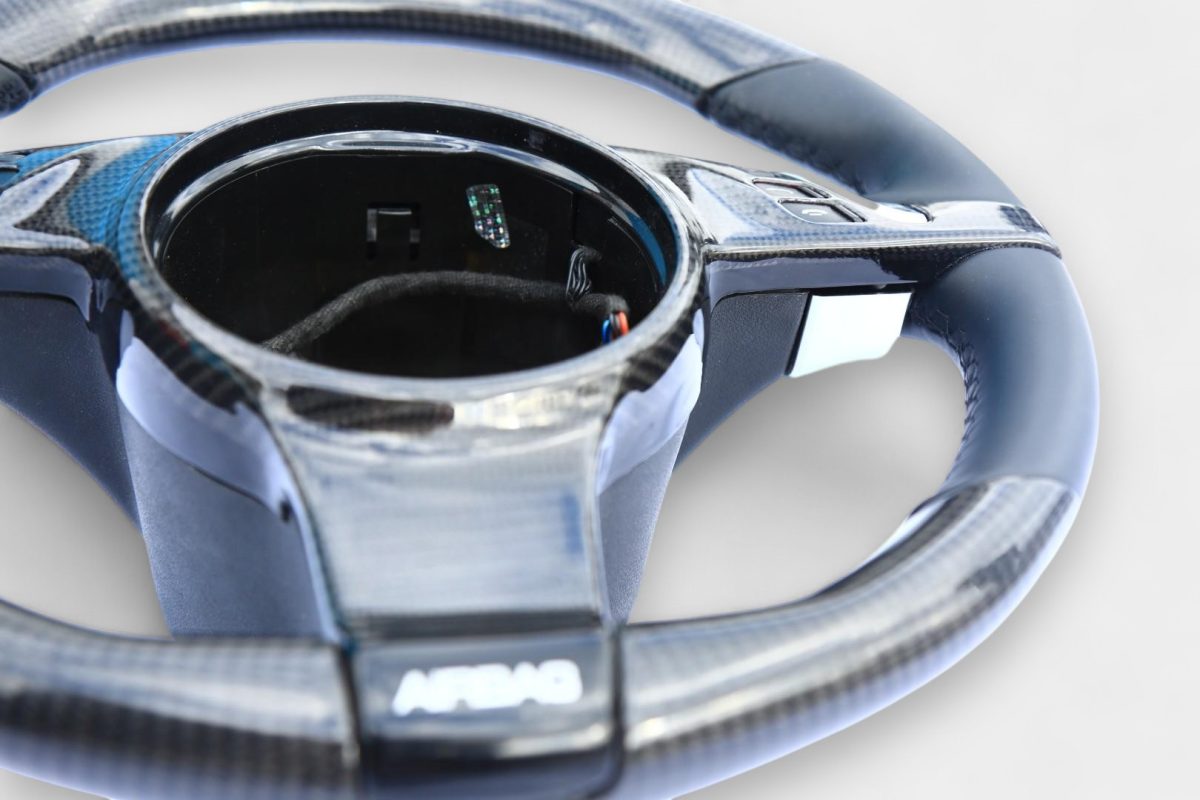 kubay design carbon steering wheel porsche suv