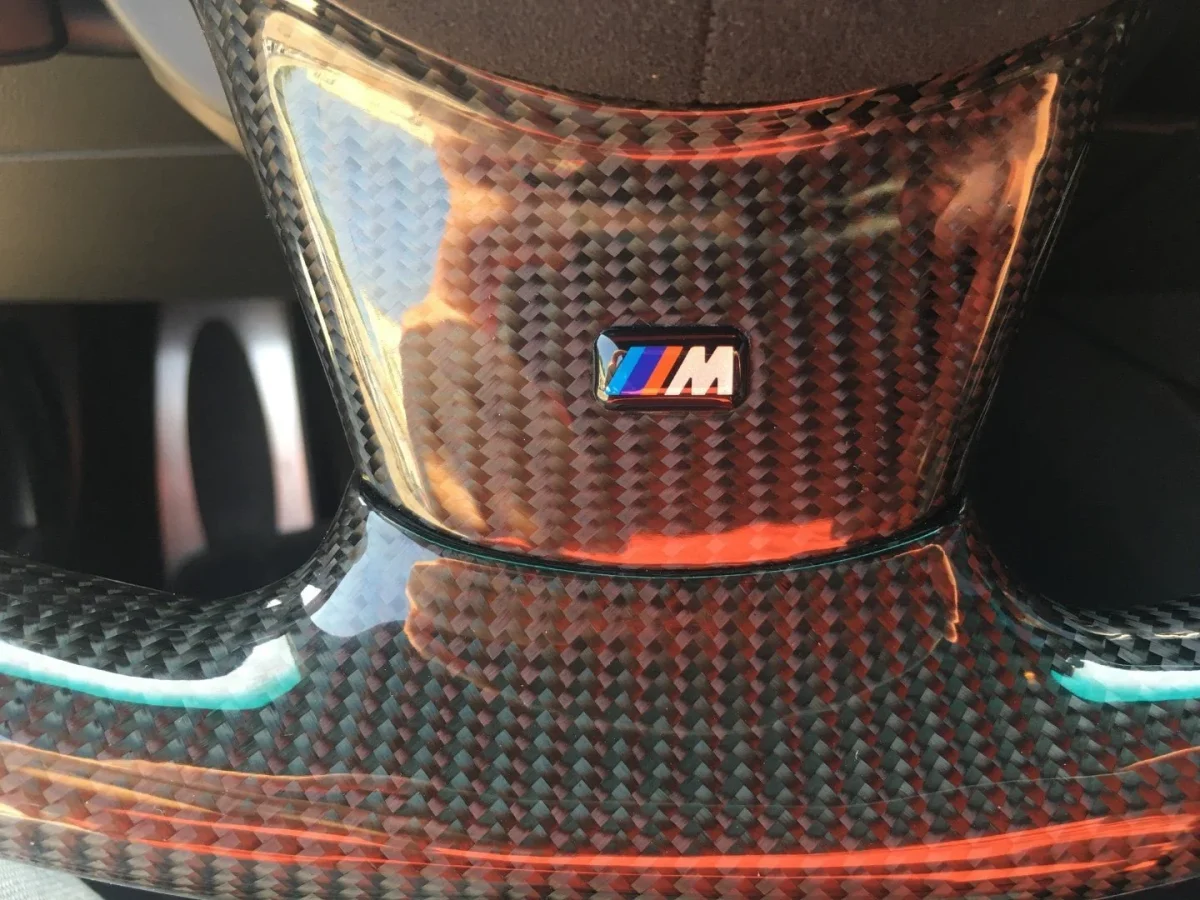 M-tricolor stitched steering wheel BMW E60