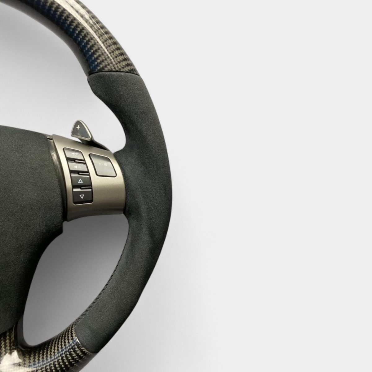 carbon fiber alcantara steering wheel corvette c6