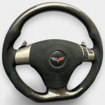 chevrolet corvette c6 carbon fiber sport steering wheel