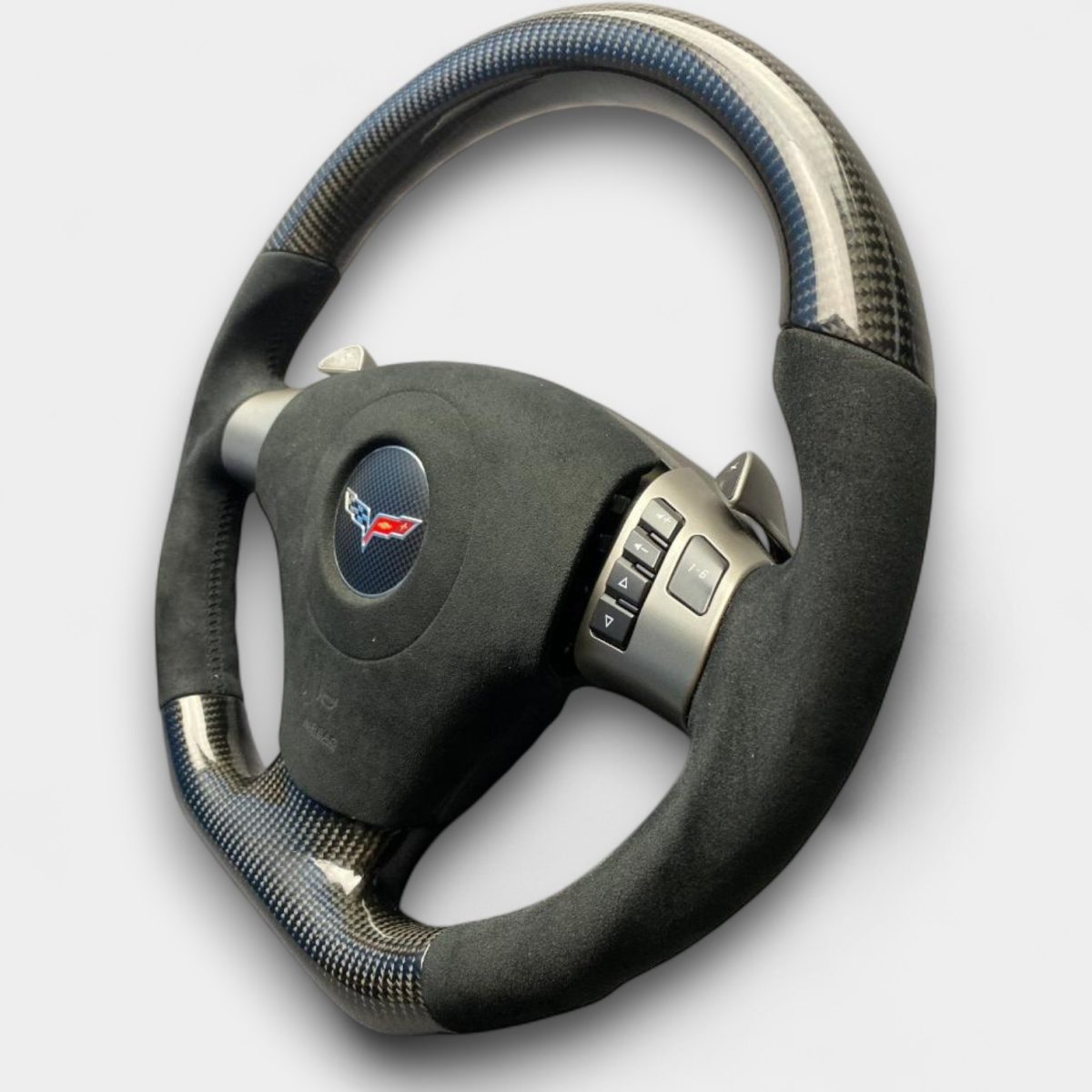 corvette c6 alcantara carbon fiber steering wheel