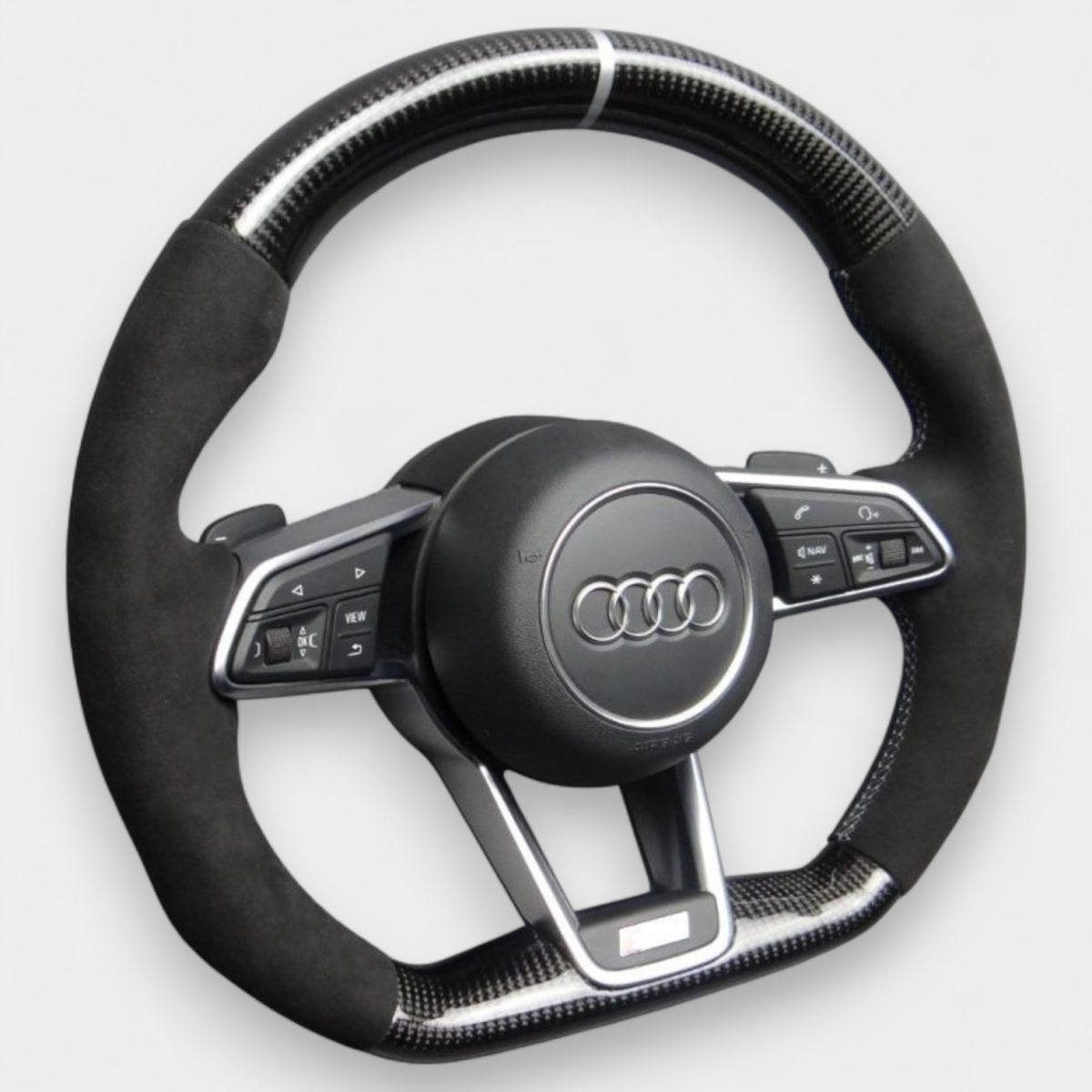 carbon fiber alcantara steering wheel audi r8