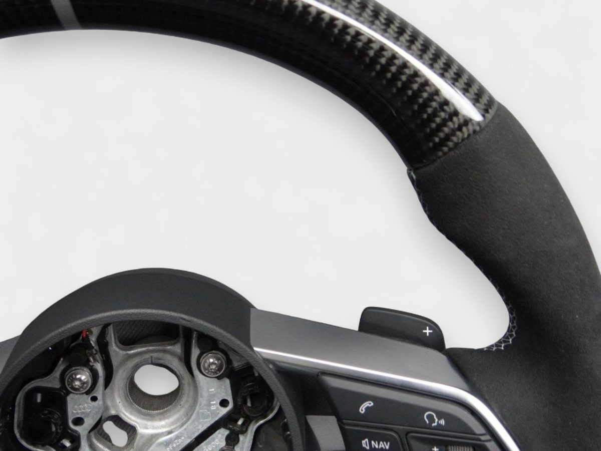 audi tt carbon fiber steering wheel kubay design