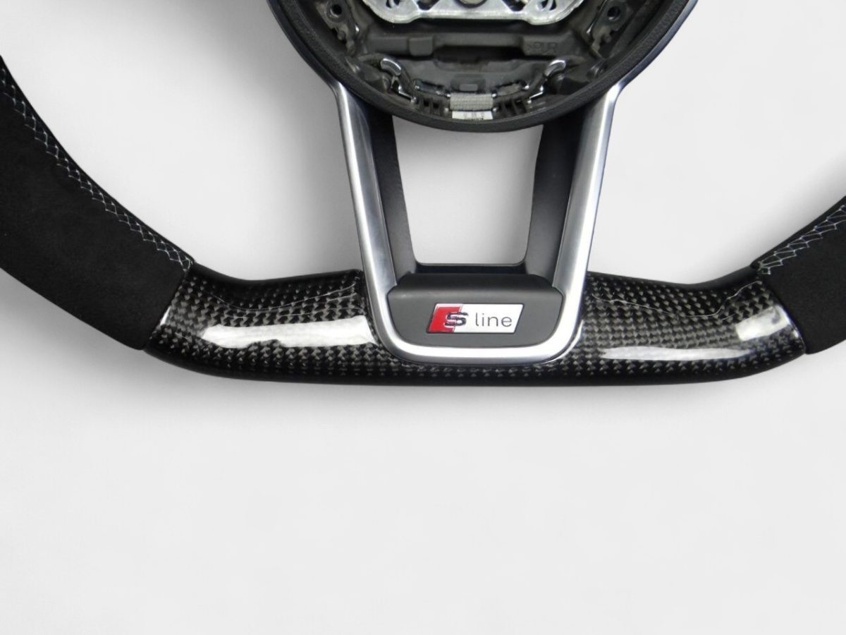 audi r8 alcantara carbon steering wheel upgrade