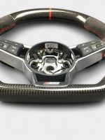 audi s line carbon fiber steering wheel kubay design