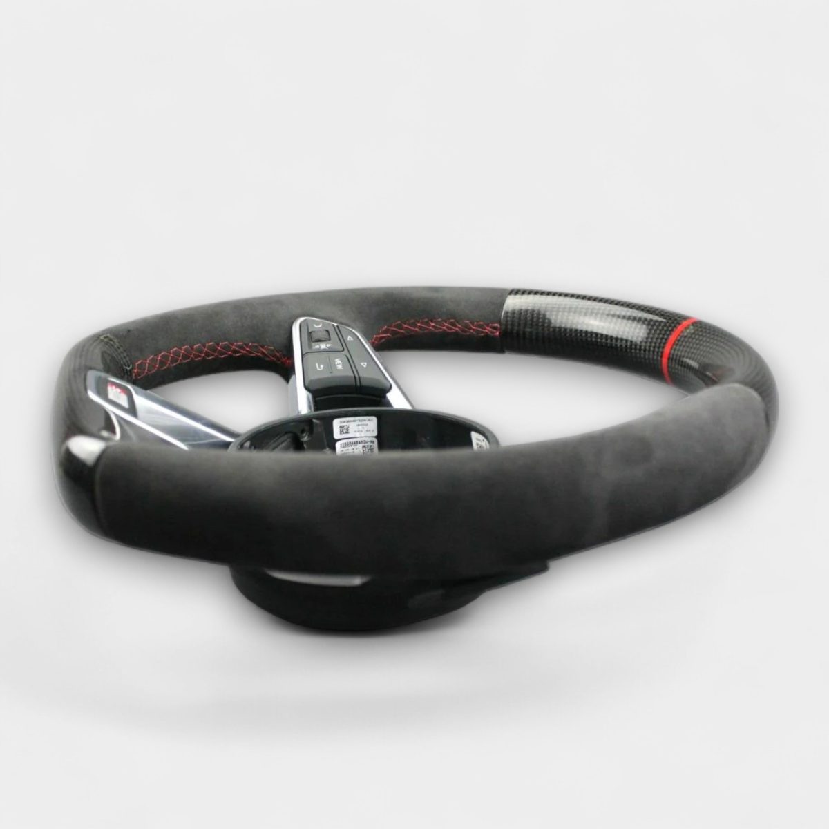 audi r8 carbon fiber alcantara steering wheel