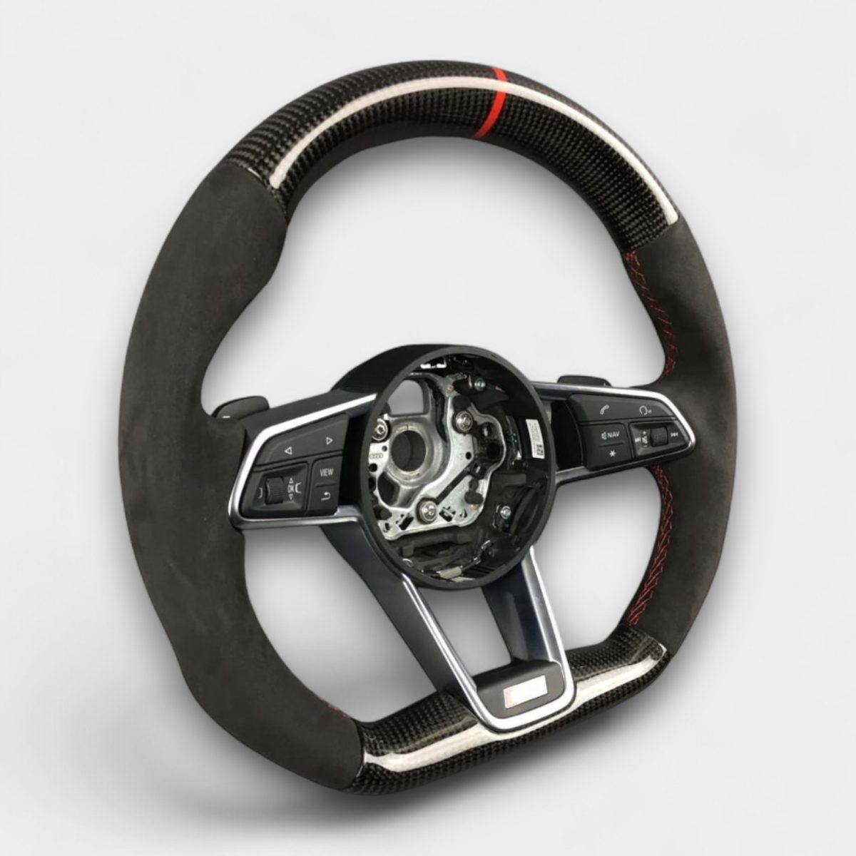 flat bottom carbon steering wheel audi tt rs